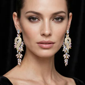 Celestial Peacock Drop Earrings
