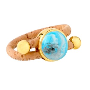 Turquoise Howlite ring