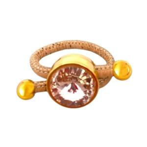 Pink Swarovski ring