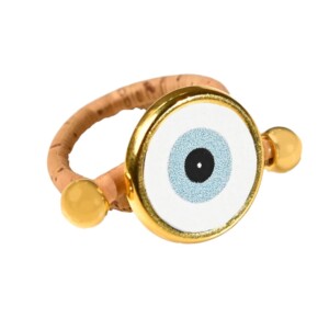Cork White Eye ring
