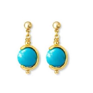 Jade dark amazonite stone Earrings
