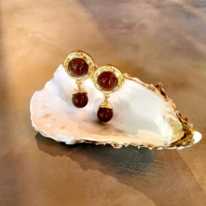 Royal Red Drop earrings