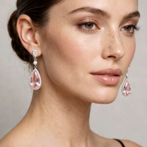Rose Teardrop Earrings