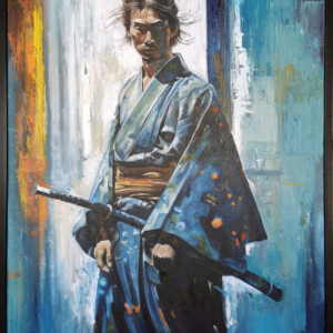 Blue Kimono Painting